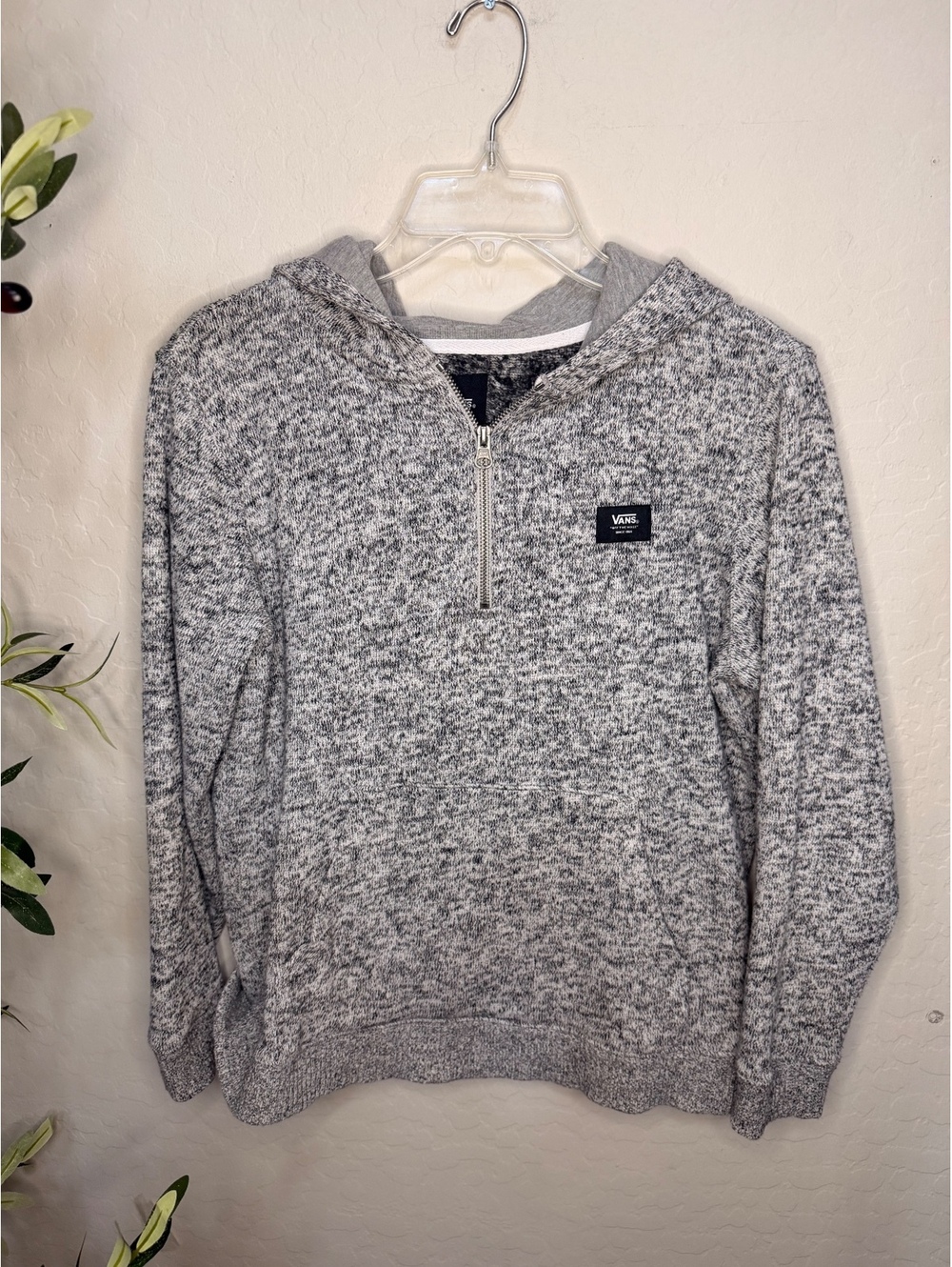 Vans gray quarter zip pullover hoodie